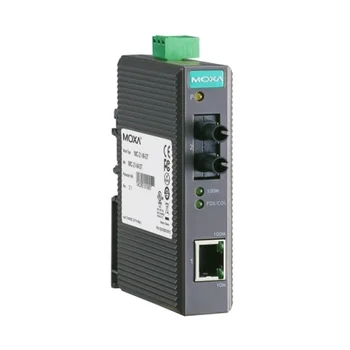 Медиаконвертер Ethernet 10/100BaseTX в 100BaseFX (многомодовое оптоволокно) в пластиковом корпусе MOXA Медиаконвертер Ethernet 10/100BaseTX в 100BaseFX (многомодовое оптоволокно) в пластиковом корпусе MOXA